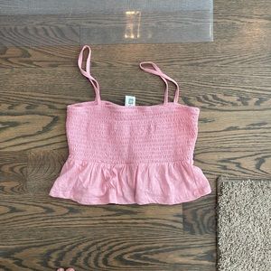 NEW PacSun Crop Pink Tank Top